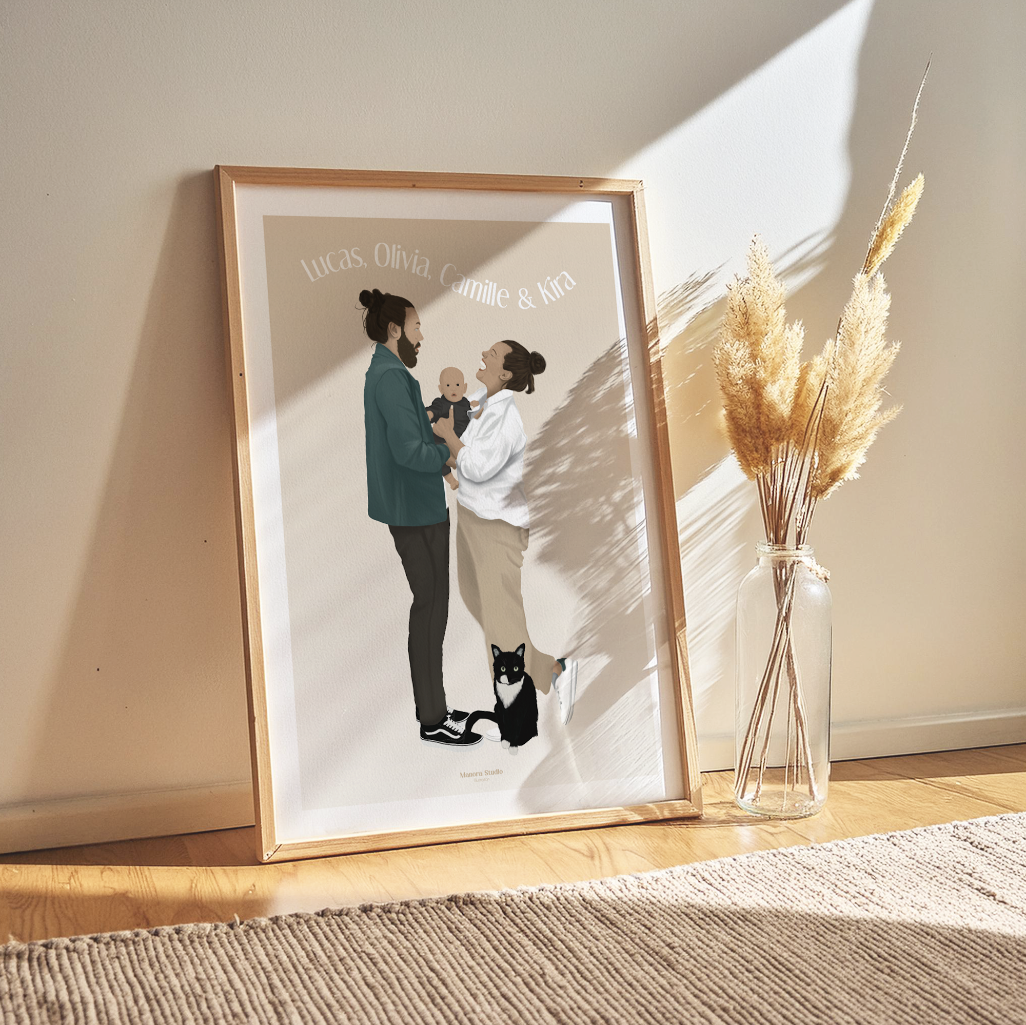 Illustration personnalisée - Fond uni dégradé