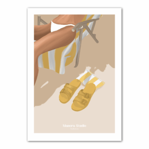 Claquette à la plage